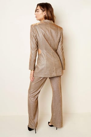 Blazer cut out - Holiday essentials Goud kleur S h5 Afbeelding7